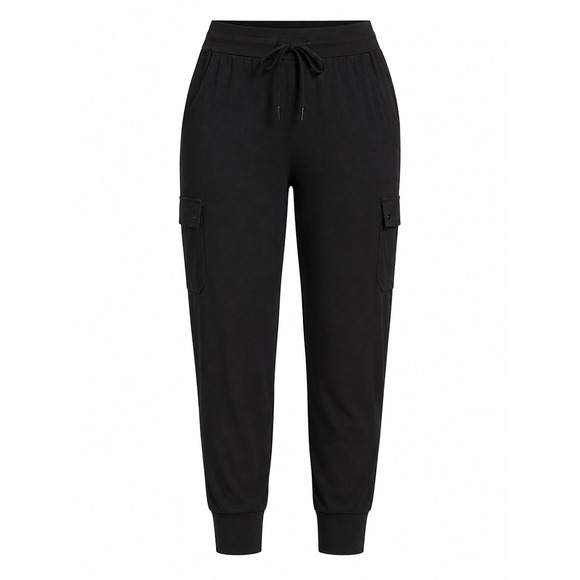 torrid Pants - Torrid Cargo Jogger Pants Women 3X Black Tapered Rayon Blend Pocket Gorpcore